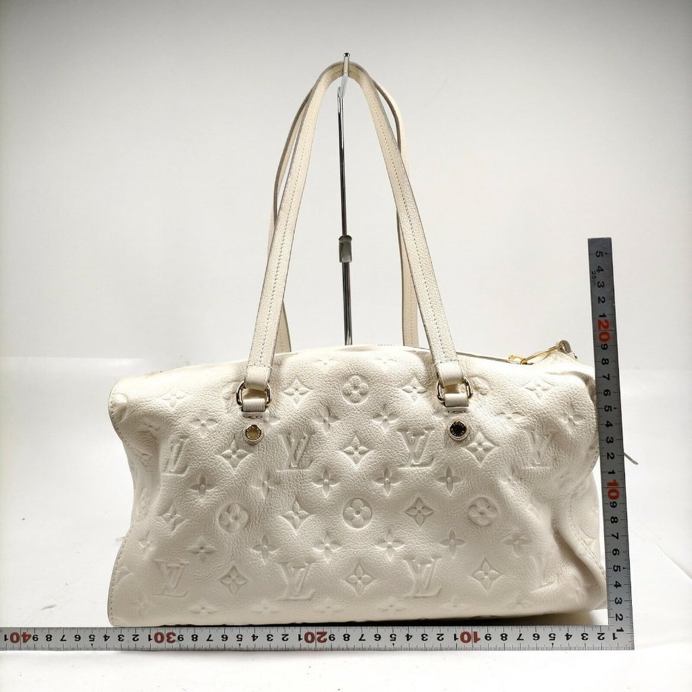 authentic LOUIS VUITTON White Monogram Empreinte Leather Inspiree Bag - Picture 7 of 16